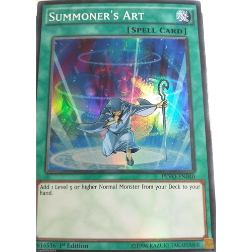 Yugioh PEVO-EN040 Summoner's Art Super Rare 1st Edition MINT