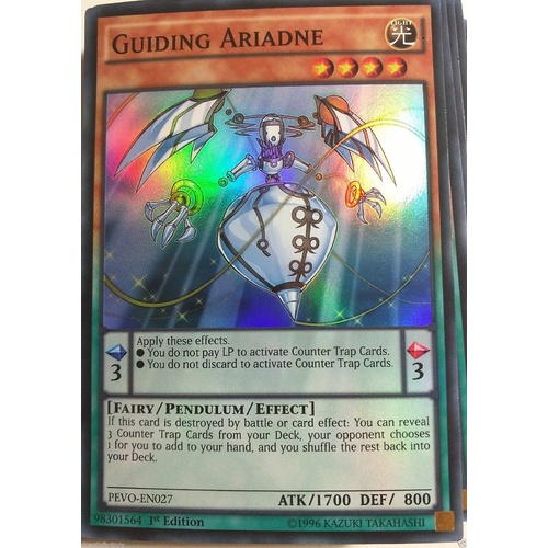 YUGIOH PEVO-EN027 Guiding Ariadne Super Rare 1st Edition MINT