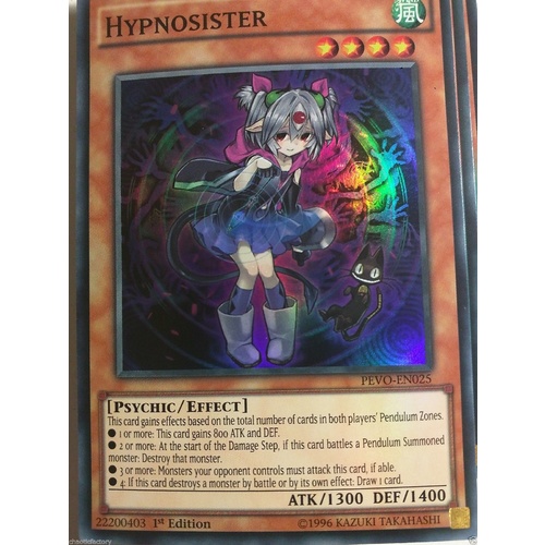 YUGIOH PEVO-EN025 Hypnosister Super Rare 1st Edition MINT