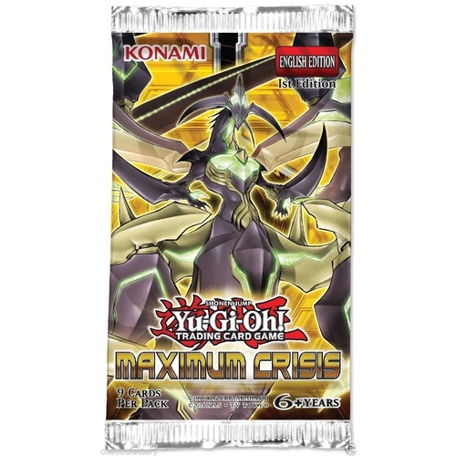 Yugioh Maximum Crisis 1st Edition Booster Pack  (chance to get diagram & ashes!)