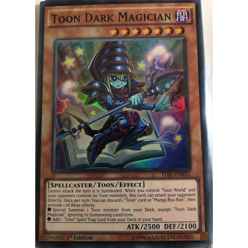 YUGIOH Toon Dark Magician TDIL-EN032 Super Rare 1st Edition NM