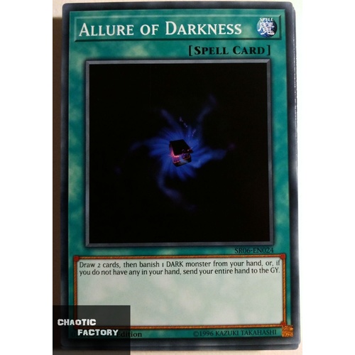 Yugioh SR06-EN024 Allure of Darkness Common 1st Edition NM