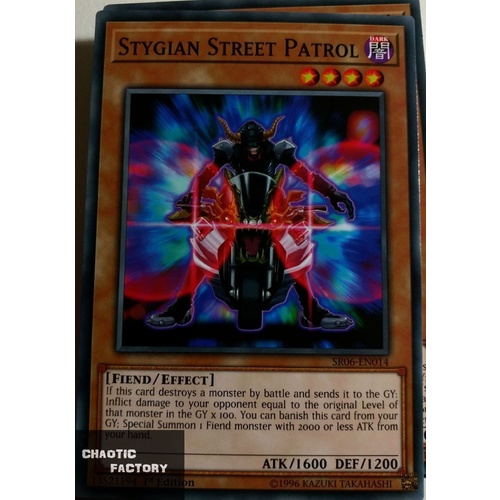 Yugioh SR06-EN014 Stygian Street Patrol Common 1st Edition NM