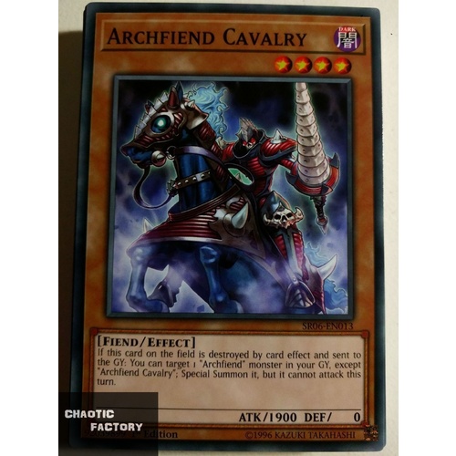 Yugioh SR06-EN013 Archfiend Cavalry Common 1st Edition NM