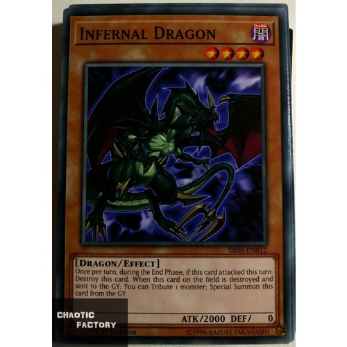 Yugioh SR06-EN012 Infernal Dragon Common 1st Edition NM