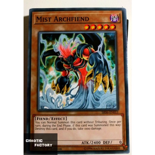 Yugioh SR06-EN011 Mist Archfiend Common 1st Edition NM