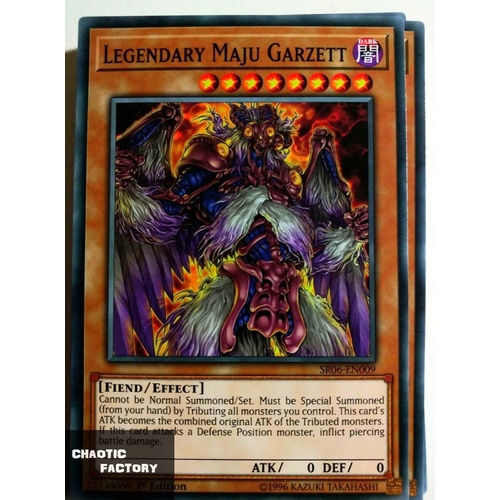 Yugioh SR06-EN009 Legendary Maju Garzett Common 1st Edition NM