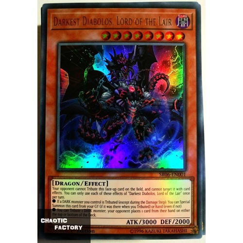  SR06-EN001 Darkest Diabolos, Lord of the Lair Ultra rare 1st Edition NM