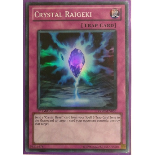 Yugioh RYMP-EN055 Crystal Raigeki Super rare 1st Edition