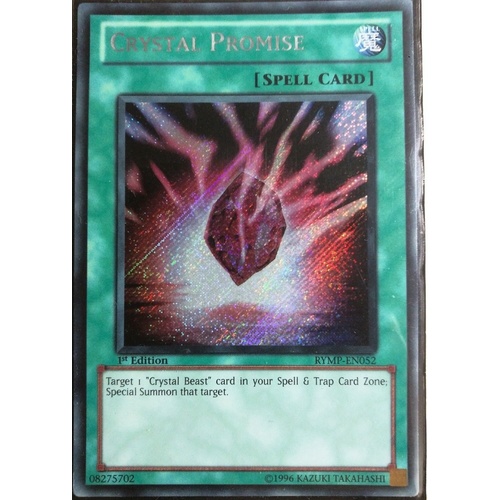 Yugioh RYMP-EN052 Crystal Promise Secret Rare 1st Edition