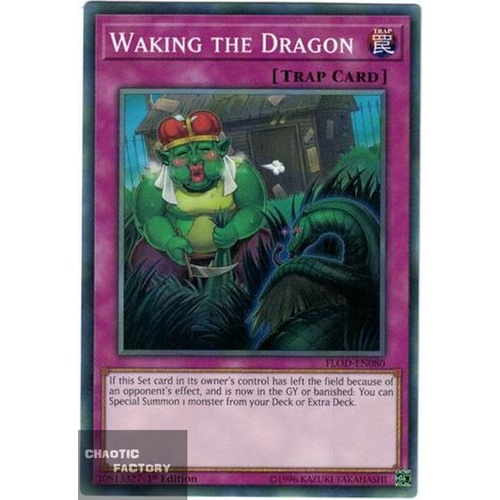 Yugioh FLOD-EN080 Waking the Dragon Common 1st Edition