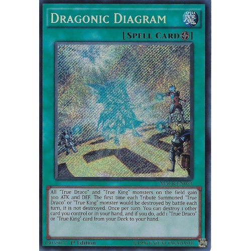 Dragonic Diagram MACR-EN053 Secret Rare 1st Edition NM Maximum Crisis 3Q6