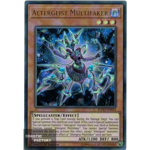 Yugioh FLOD-EN014 Altergeist Multifaker Ultra Rare 1st Edition NM