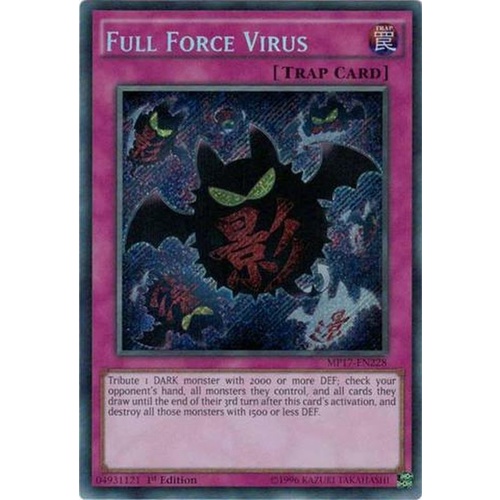 Yugioh MP17-EN228 Full Force Virus Secret rare 1st Edition