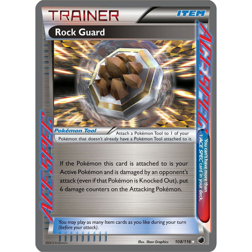 POKEMON TCG Rock Guard - Plasma Freeze (108/116) Ultra Rare - NM