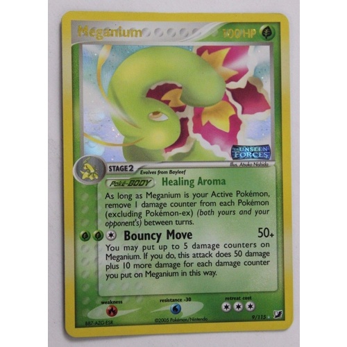 POKEMON TCG Meganium - 9/115 - Holo Rare Reverse Holo