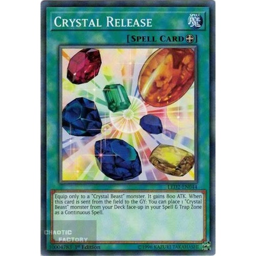 Yugioh LED2-EN044 Crystal Release Common 1st Edition x3