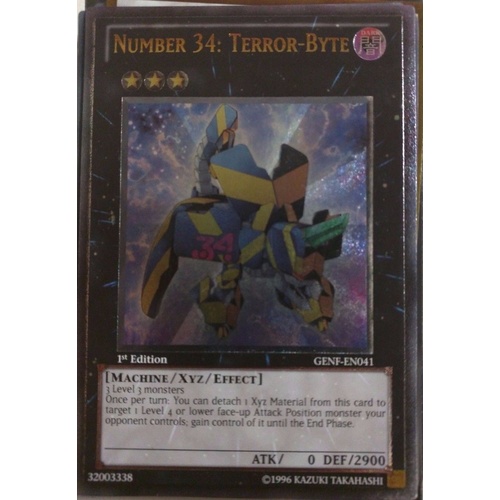 YU-GI-OH! Ultimate Rare - Number 34: Terror-Byte - GENF-EN041 1st Edition