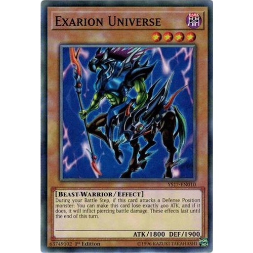 Yugioh YS17-EN010 Exarion Universe Common 1ST EDITION