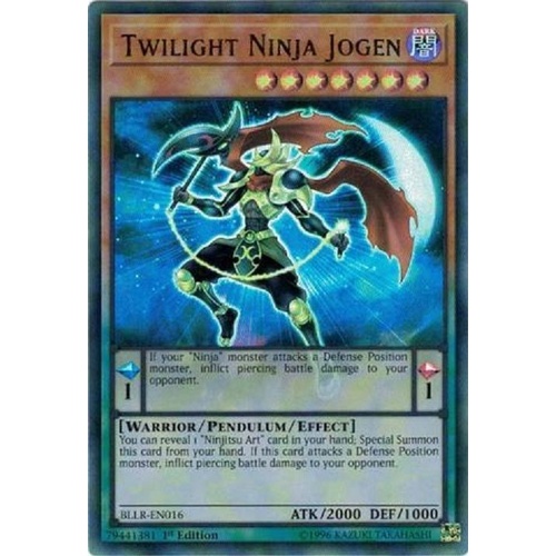 YUGIOH Twilight Ninja Jogen Ultra Rare BLLR-EN018   1st edition