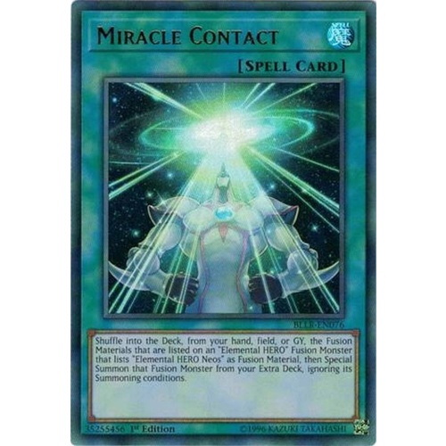 YUGIOH Miracle Contact BLLR-EN076 Ultra Rare 1st edition NM\M 1st edition