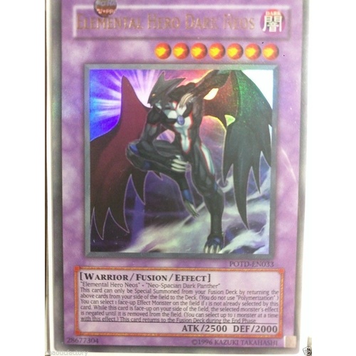 Yugioh Elemental Hero Dark Neos - POTD-EN033 - Ultra Rare Unlimited
