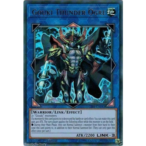 Yugioh CIBR-EN045 Gouki Thunder Ogre Ultra Rare 1st Edition In Stock Now! 