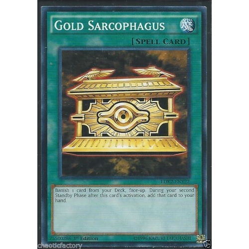 Yugioh Gold Sarcophagus - LDK2-ENY22 - Common 1st Edition
