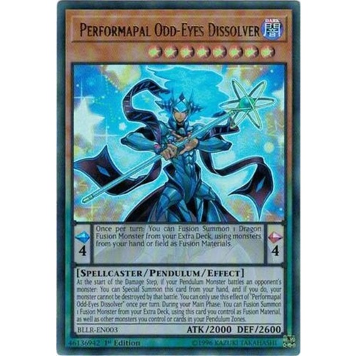  Performapal Odd-Eyes Dissolver Ultra Rare BLLR-EN003 1st Edition NM