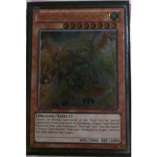 YU-GI-OH! GAOV-EN025 - HIERATIC DRAGON OF SUTEKH ultimate rare NM/M 1ST ED