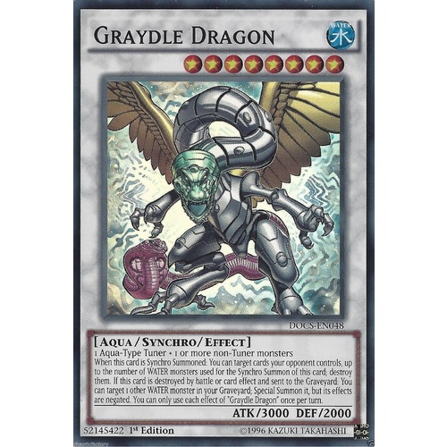 YUGIOH Graydle Dragon - DOCS-EN048 - Super Rare 1st Edition