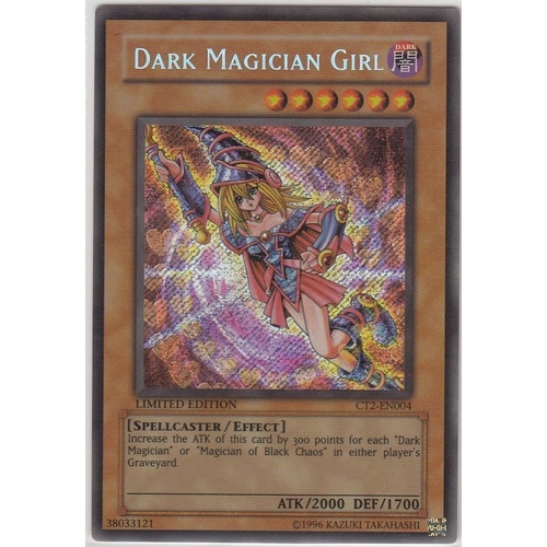 Yugioh Dark Magician Girl Secret Rare CT2-EN004 Limited Edition Alternative Rock