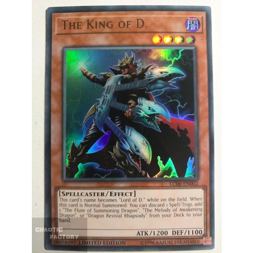 Yugioh LC06-EN002 The King of D. Ultra Rare Limited Edition NM