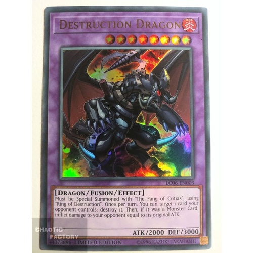 Yugioh LC06-EN003 Destruction Dragon ULTRA Rare LIMITED Edition