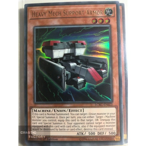 LCKC-EN023 Heavy Mech Support Armor Ultra Rare 1st Edition