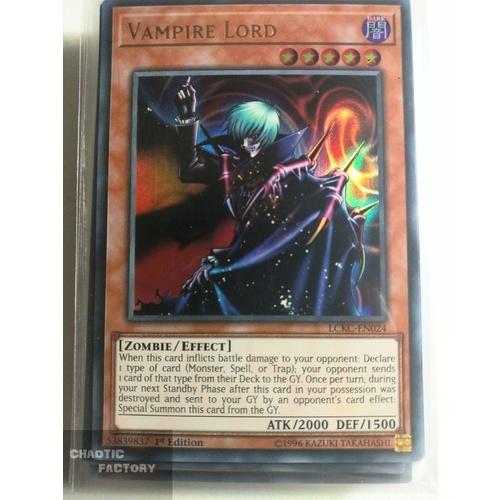 LCKC-EN024 Vampire Lord  Ultra Rare 1st Edition NM