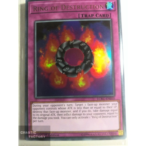 LCKC-EN050 Ring of Destruction Ultra Rare 1st Edition NM