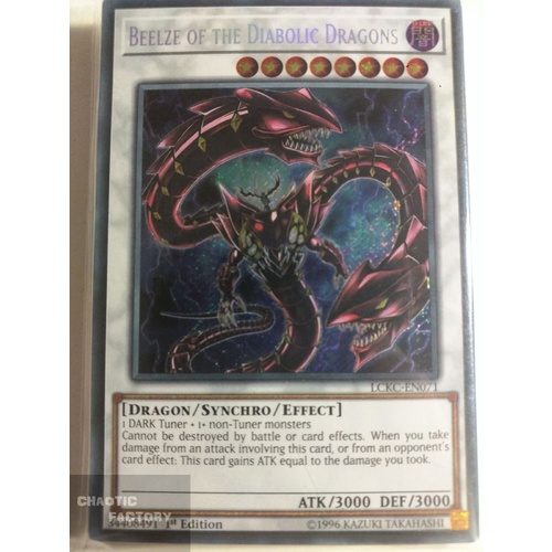 LCKC-EN071 Beelze of the Diabolic Dragons Secret Rare 1st Edition NM