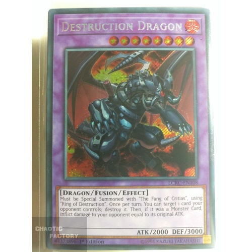LCKC-EN108 Destruction Dragon Secret Rare 1st Edition