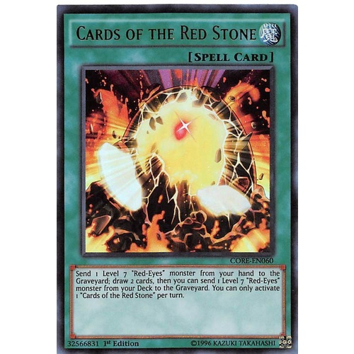 Yugioh Cards of the Red Stone - CORE-EN060 - Ultra Rare 1st Edition