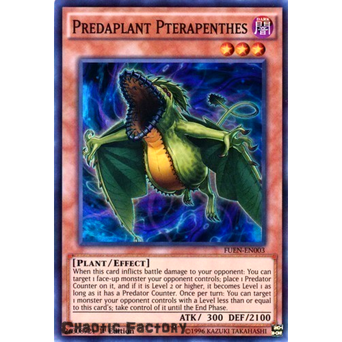 YUGIOH Predaplant Pterapenthes FUEN-EN003 Super Rare 1st edition NM