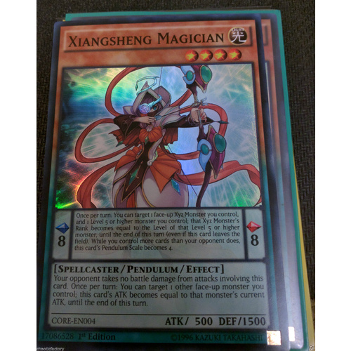 YUGIOH x 1 Xiangsheng Magician - CORE-EN004 - Super Rare  1st Edition NM
