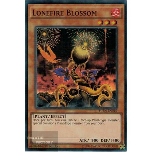 YUGIOH Lonefire Blossom FUEN-EN046 1st edition Super Rare  