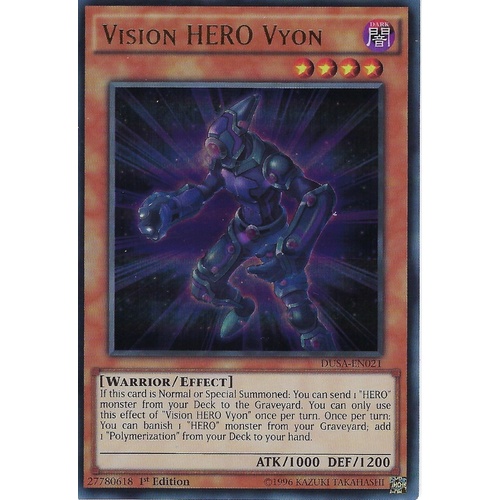 Vision HERO Vyon DUSA-EN021 Ultra Rare 1st edition NM