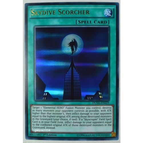 Skydive Scorcher DUSA-EN029 Ultra Rare  1st edition