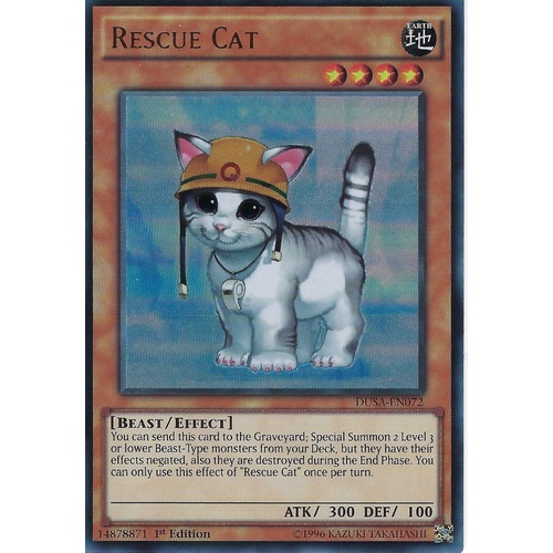 Rescue Cat DUSA-EN072 Ultra Rare 1st edition NM