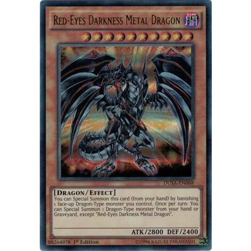 Yugioh Red-Eyes Darkness Metal Dragon DUSA-EN068 Ultra Rare 1st edition NM