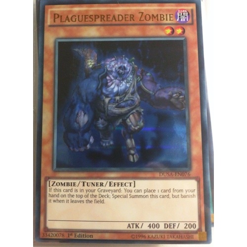 Plaguespreader Zombie DUSA-EN076 Ultra Rare 1st edition