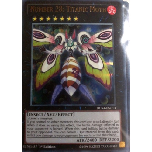 Number 28: Titanic Moth DUSA-EN013 Ultra Rare 1st edition NM