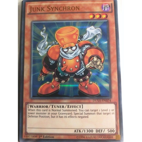 YUGIOH Junk Synchron DUSA-EN074 Ultra Rare 1st edition